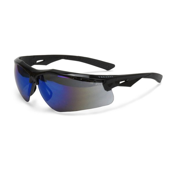 Radians Glasses Thraxus Safety Glass-Blk/Blu Mir TXC1-70ID